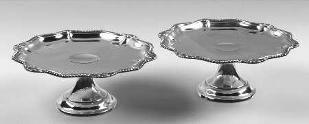 Gadroon (Sterling, 1933, Hollowware) Pair of Sterling Compotes