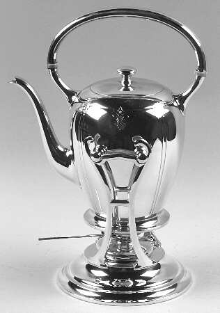 Sedan (Sterling, Hollowware) Kettle, Stand & Burner