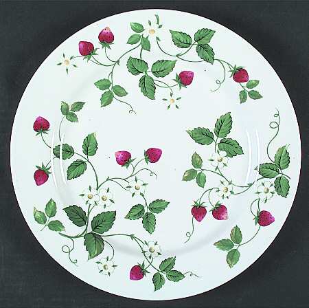 Strawberry Fair (No Green Trim) Dinner Plate