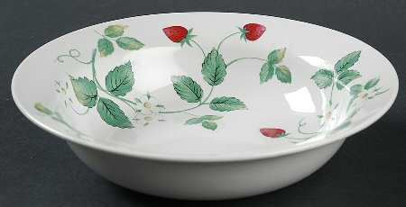 Strawberry Fair (No Green Trim) Rim Cereal Bowl