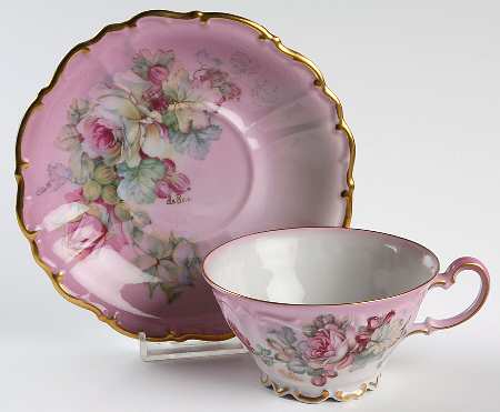 Footed Cup & Saucer Set