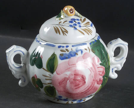 Nove Rose Sugar Bowl & Lid