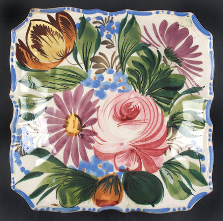Nove Rose Square Salad Plate