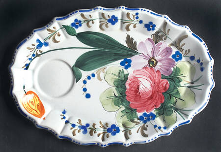 Nove Rose Snack Plate