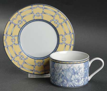 Palace Garden Flat Cup & Saucer Set