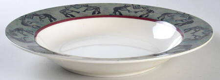 Kokopelli Large Rim Soup Bowl