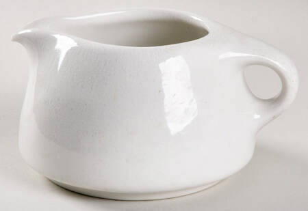 Casual White Mottled Family Size Creamer