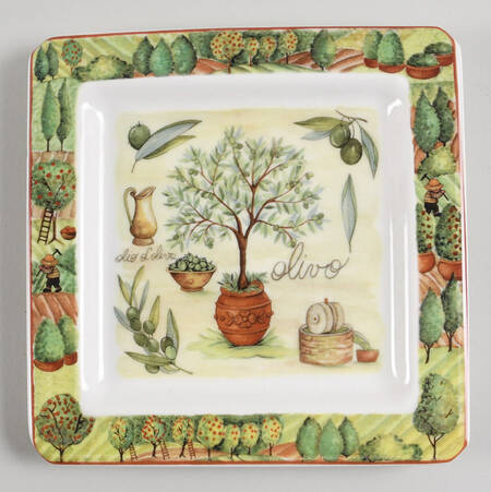 Olivie Square Salad Plate