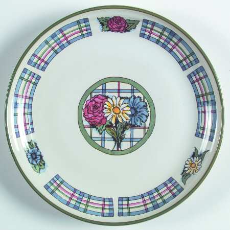 Plaid Posey Salad Plate