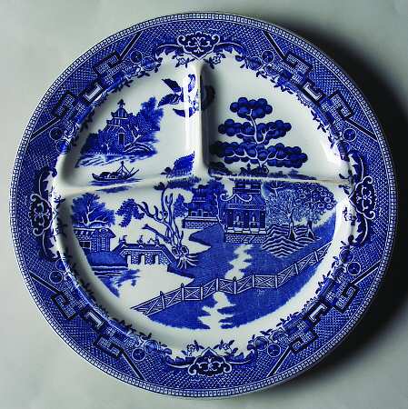 Blue Willow Grill Plate
