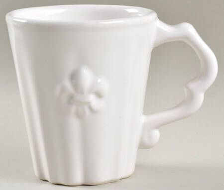 Fleur de Lys White Mug