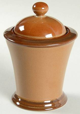 Prairie Adobe Red (China) Sugar Bowl & Lid