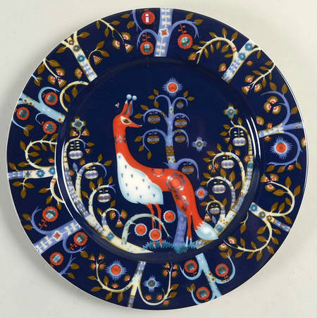 Taika Blue Salad Plate