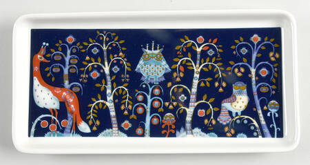 Taika Blue 9" Rectangular Plate