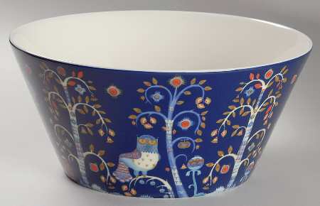 Taika Blue 10" Round Serving Bowl