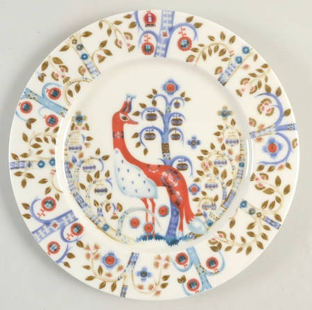 Taika White Salad Plate