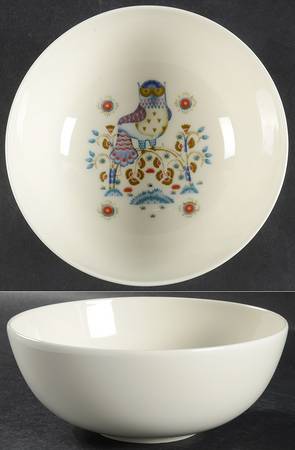 Taika White 10" Round Serving Bowl