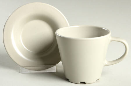 Dinera Beige (Pale Green) Flat Cup & Saucer Set