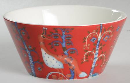 Taika Red 6" Individual Pasta Bowl