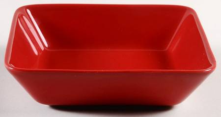 Teema Red 6" Square Vegetable Bowl