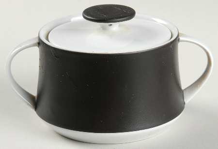 Black Sugar Bowl & Lid