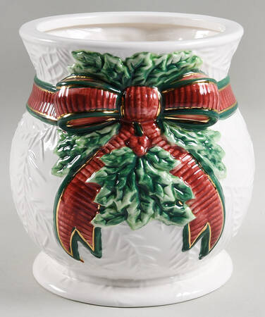 Deck the Holly Cookie Jar No Lid