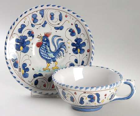 S0B4 Flat Cup & Saucer Set