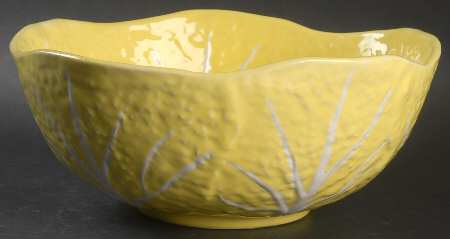 Cabbage Yellow 10" Large Salad Serving Bowl