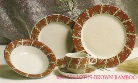 Brown Bamboo Dinner Plate