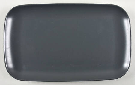 Dinera Dark Gray 12" Rectangular Plate