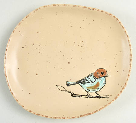 Easter Bird Cream Salad Plate