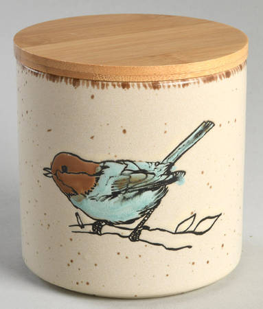 Easter Bird Cream Small Canister & Lid