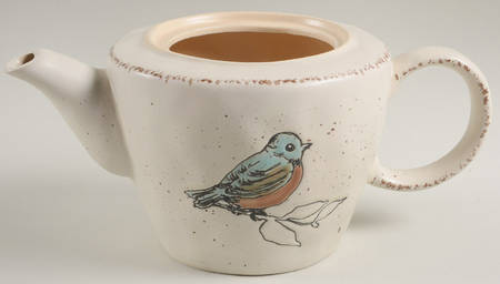 Easter Bird Cream Teapot No Lid