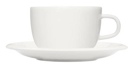 Raami Flat Cup & Saucer Set