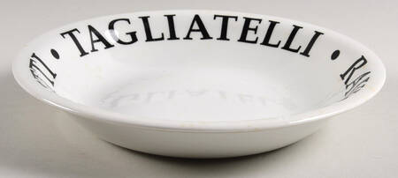 Bon Appetit Black 8" Individual Pasta Bowl