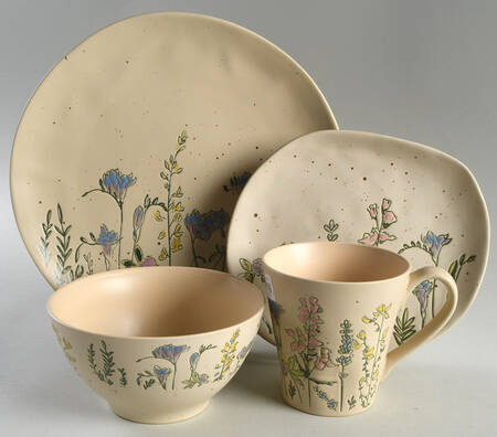 Spring Pressed Garden 4 Piece Place Setting