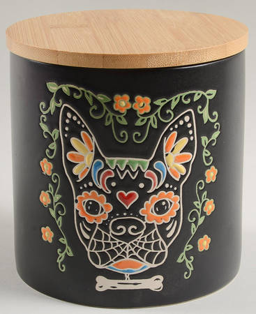 Calvin Sugar Skull-Day of the Dead 5" Canister & Lid by In Homestylez
