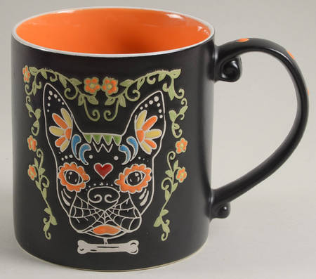 Calvin Sugar Skull-Day of the Dead Mug