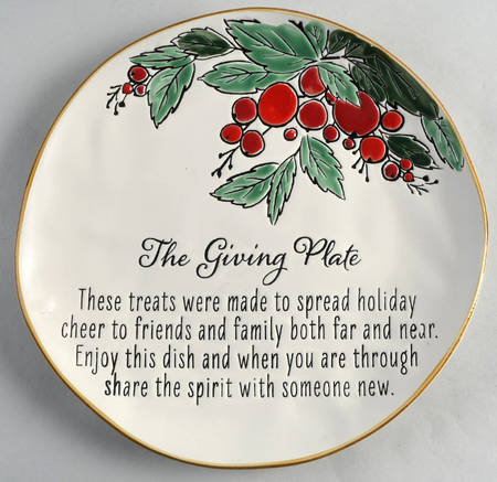 Berry Holiday Season Giving Plate