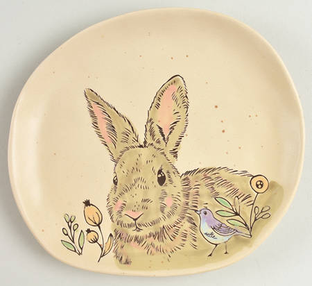 Evergreen Bunny Salad Plate