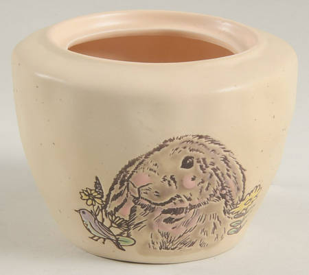 Evergreen Bunny Sugar Bowl No Lid