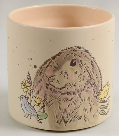 Evergreen Bunny 4" Canister No Lid
