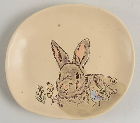 Evergreen Bunny Appetizer Plate