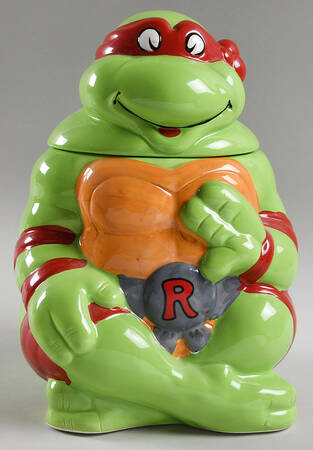 Teenage Mutant Ninja Turtles Figural Cookie Jar & Lid