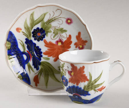 Country Festival Flat Demitasse Cup & Saucer Set