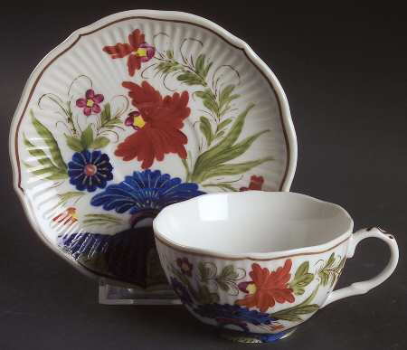 Country Festival Flat Cup & Saucer Set