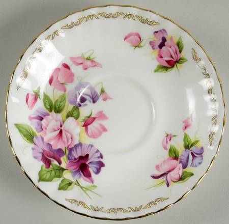 Bouquet of The Month Saucer for Footed Cup
