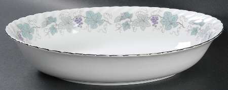 Bordeaux (E & R) 10" Oval Vegetable Bowl by Jaeger