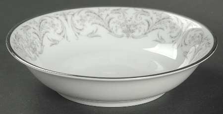 Chantilly (Platinum Trim) Fruit/Dessert (Sauce) Bowl