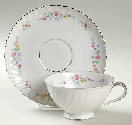 Cherie Footed Cup & Saucer Set by Jaeger